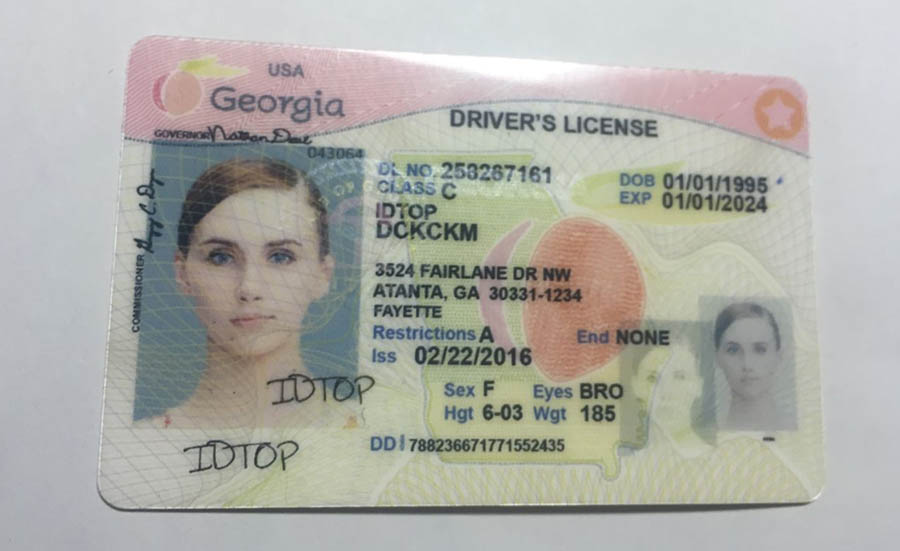 Georgia Fake Id Within Georgia Id Card Template